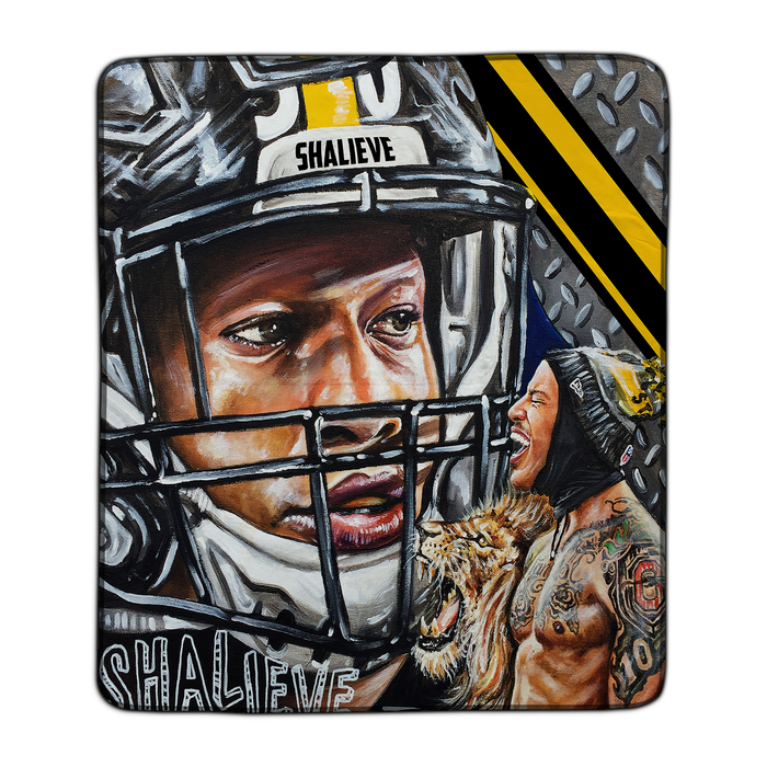 Corey Pane Collection Pixel Fleece Blanket - You Custom