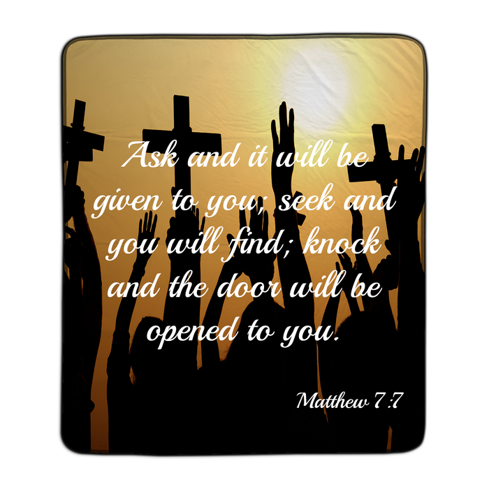 Your Prayer, Collection Pixel Fleece Blanket - You Custom
