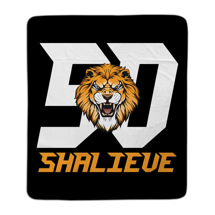 Shalieve 50 Black Pixel Fleece Blanket - You Custom
