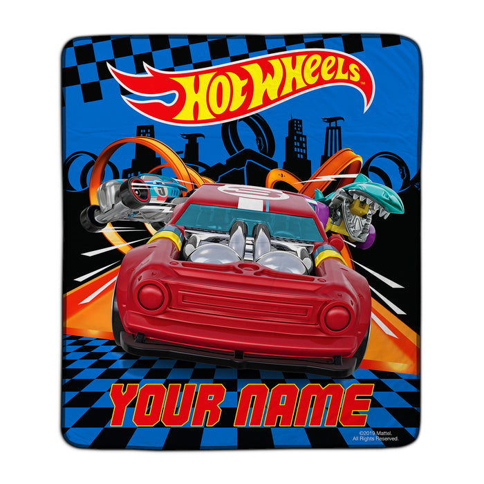 Hot Wheels Hot Rod Pixel Fleece Blanket - You Custom