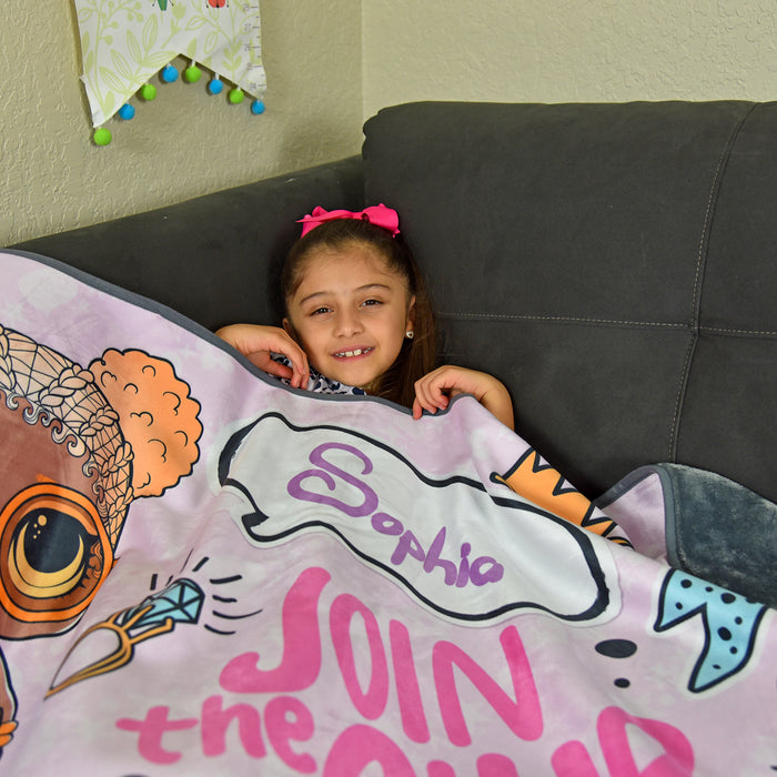 LOL Surprise! Join The Club Pixel Fleece Blanket - You Custom