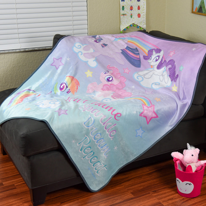 My Little Pony Sparkle Dream Repeat Pixel Fleece Blanket - You Custom