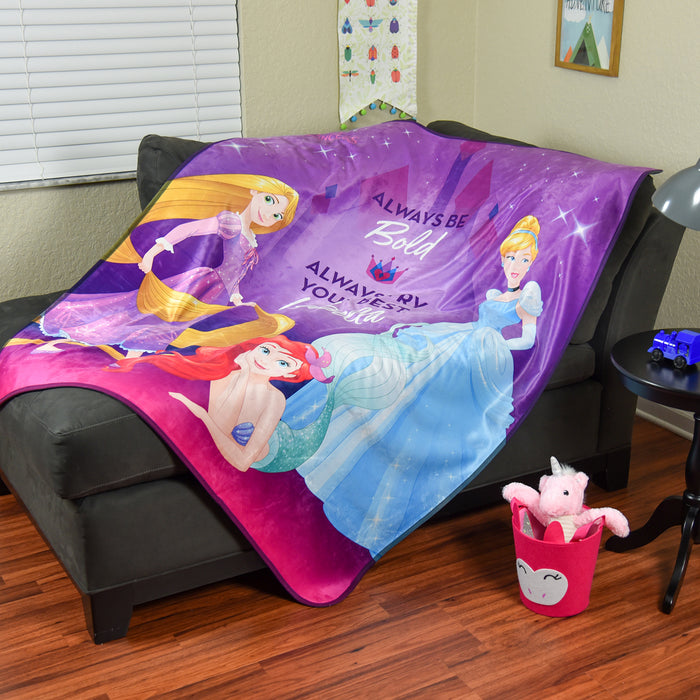 Disney Princess Bold You Pixel Fleece Blanket - You Custom