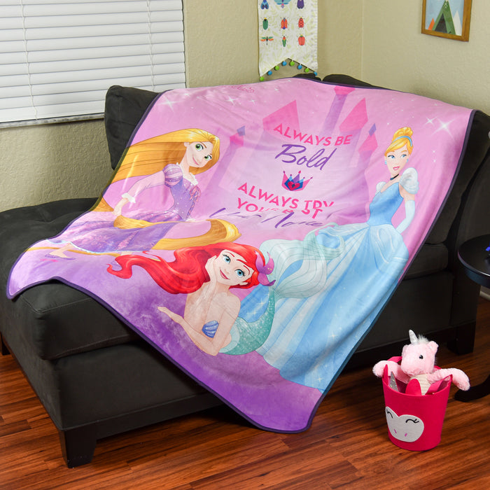 Disney Princess Bold You Pixel Fleece Blanket - You Custom