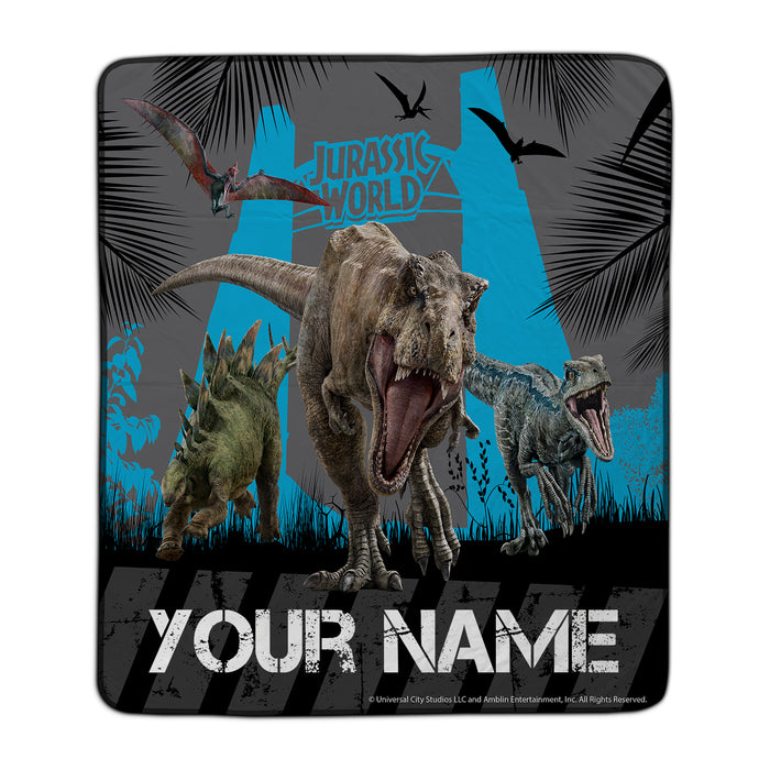 Jurassic World High Alert Pixel Fleece Blanket - You Custom