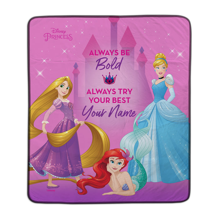 Disney Princess Bold You Pixel Fleece Blanket - You Custom