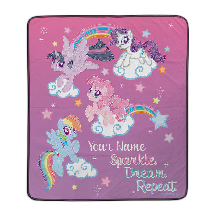 My Little Pony Sparkle Dream Repeat Pixel Fleece Blanket - You Custom