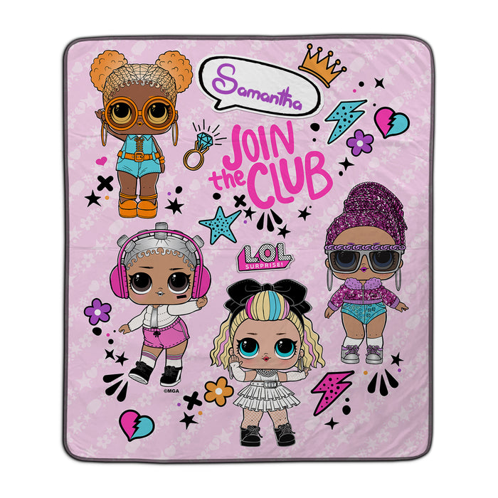 LOL Surprise! Join The Club Pixel Fleece Blanket - You Custom