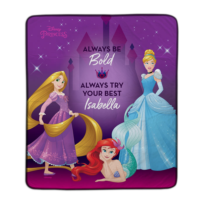 Disney Princess Bold You Pixel Fleece Blanket - You Custom