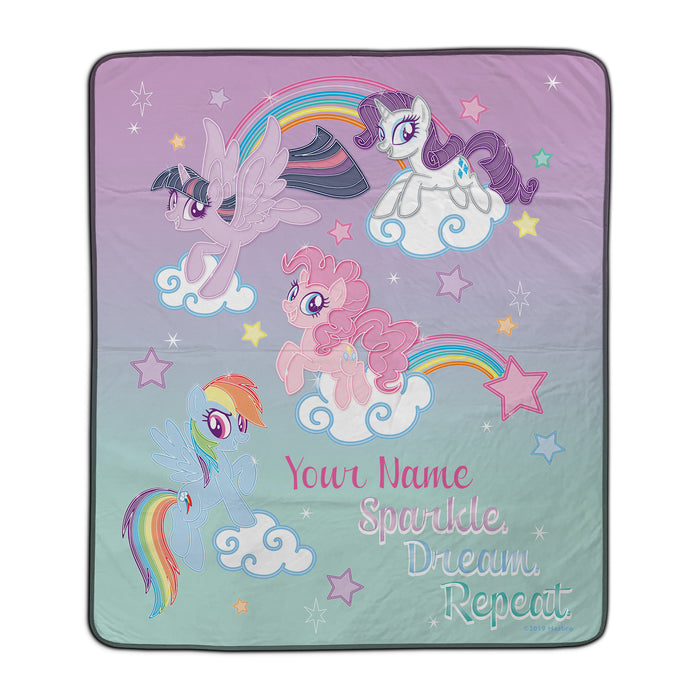 My Little Pony Sparkle Dream Repeat Pixel Fleece Blanket - You Custom