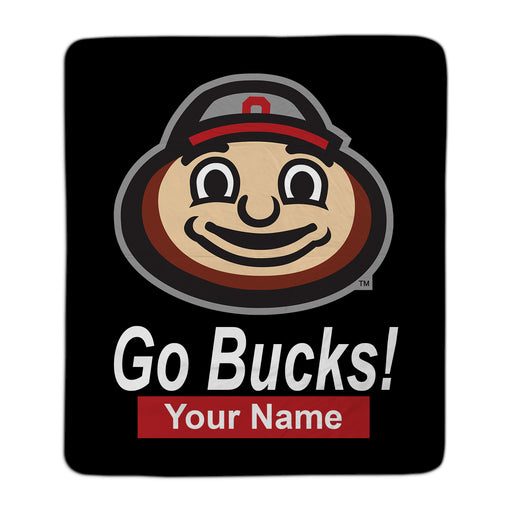 Ohio State Buckeyes Go Bucks Pixel Fleece Blanket - You Custom