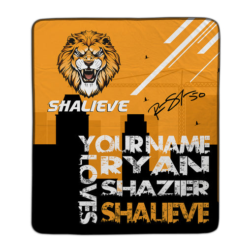 Shalieve Skyline Pixel Fleece Blanket - You Custom