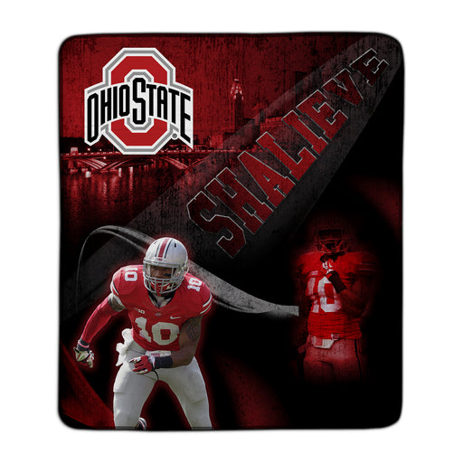 Ohio State Pixel Fleece Blanket - You Custom