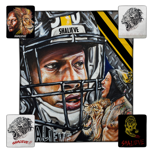 Corey Pane Collection Pixel Fleece Blanket - You Custom