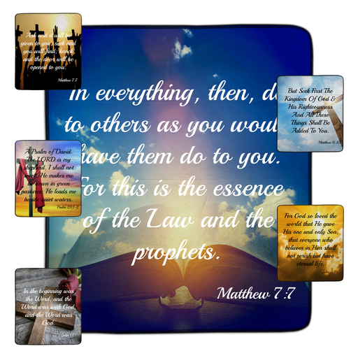 Your Prayer, Collection Pixel Fleece Blanket - You Custom