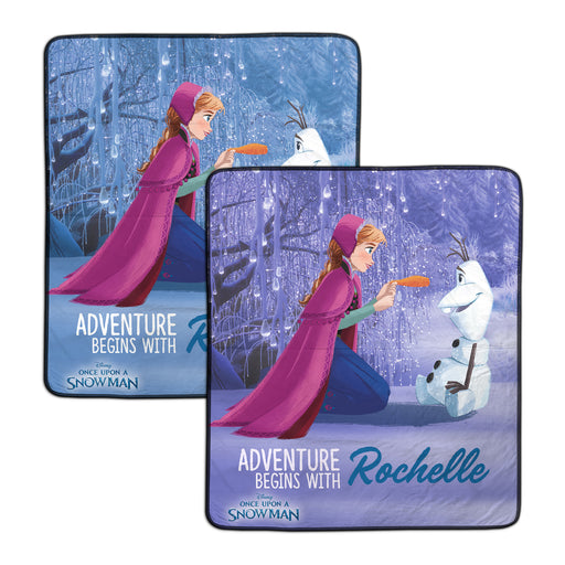 Frozen 2 Begins With You Pixel Fleece Blanket - You Custom