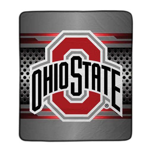 Ohio State Mesh Pixel Fleece Blanket - You Custom