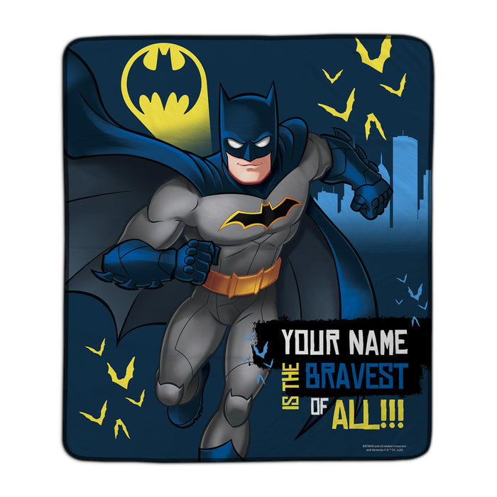 Batman The Bravest Pixel Fleece Blanket - You Custom