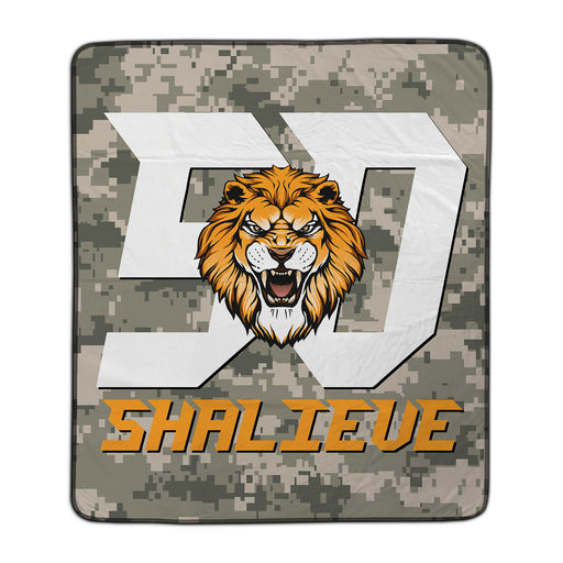 Shalieve Camo Pixel Fleece Blanket - You Custom