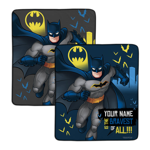 Batman The Bravest Pixel Fleece Blanket - You Custom