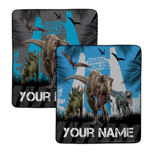 Jurassic World High Alert Pixel Fleece Blanket - You Custom