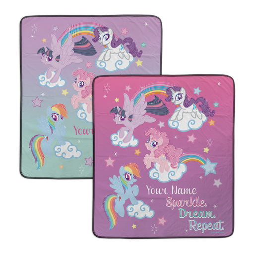 My Little Pony Sparkle Dream Repeat Pixel Fleece Blanket - You Custom