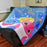 Baby Shark Family Party Pixel Fleece Blanket - You Custom