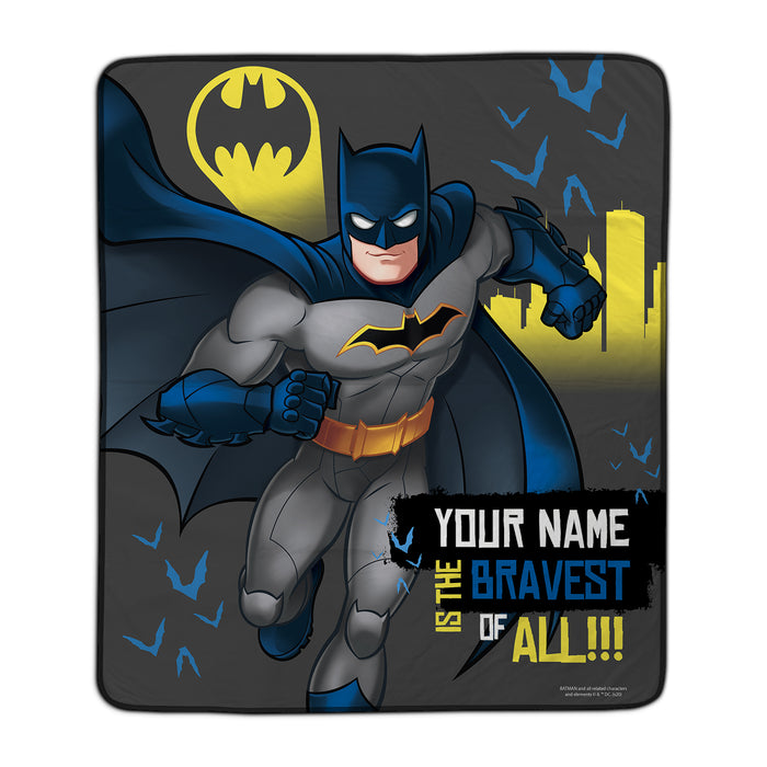 Batman The Bravest Pixel Fleece Blanket - You Custom